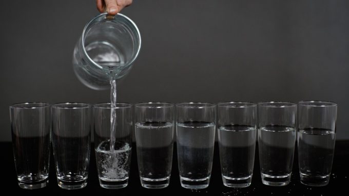 Glasses of water